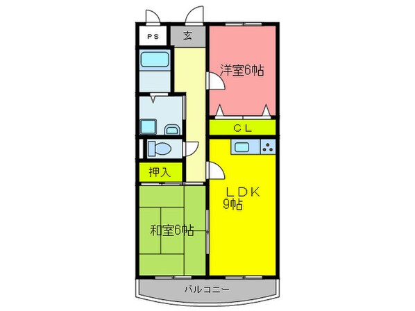 ドミール横田の物件間取画像